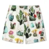 Plant Print Resort Short Asia Sizing „Desert Sand Cactus Multi“