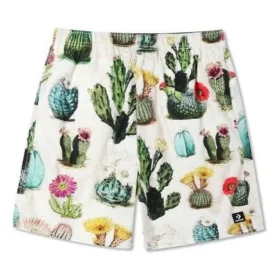 Plant Print Resort Short Asia Sizing „Desert Sand Cactus Multi“ Plant Print Resort Short Asia Sizing „Desert Sand Cactus Multi“