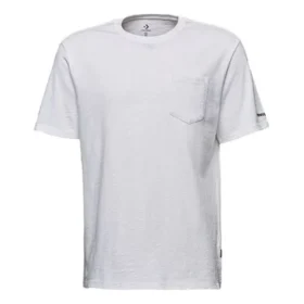 Pánské Converse Classic Basic Casual s krátkým rukávem, bílé Pánské Converse Classic Basic Casual s krátkým rukávem, bílé