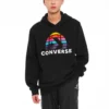 Pánské Converse Planet Set Po Athleisure Casual Sports Printing Knit Black