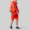 Pánská sportovní bundy Converse x Feng Chen Wang s kontrastními barvami a prošívanými prvky, oranžová