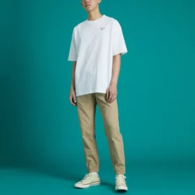 Pánské sportovní tričko Converse Skate s volným potiskem, kulatým výstřihem a krátkými rukávy, bílé Pánské sportovní tričko Converse Skate s volným potiskem, kulatým výstřihem a krátkými rukávy, bílé