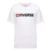 Pánské tričko Converse Pure Cotton Alphabet s krátkým rukávem, bílé
