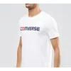 Pánské tričko Converse Pure Cotton Alphabet s krátkým rukávem, bílé