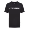 Pánské tričko Converse Pure Cotton Alphabet s krátkým rukávem, černé