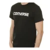 Pánské tričko Converse Pure Cotton Alphabet s krátkým rukávem, černé