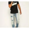 Pánské tričko Converse s volným potiskem písmen, krátký rukáv, černé