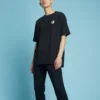 Pánské tričko s kulatým výstřihem a potiskem loga Converse, černé