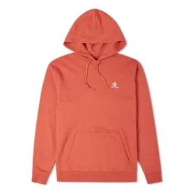 Pánské volné pletené sportovní tričko s vyšívaným logem Converse, hnědé a červené Pánské volné pletené sportovní tričko s vyšívaným logem Converse, hnědé a červené