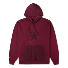 Pohodlná mikina s kapucí Asia Sizing „Burgundy“ Pohodlná mikina s kapucí Asia Sizing „Burgundy“