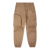 Pohodlné tkané kalhoty Asia Sizing „Brown“