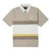 Polo tričko s barevným logem, asijské velikosti „Beige White“
