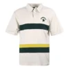 Polo tričko s barevným logem, asijské velikosti „White Dark Green“