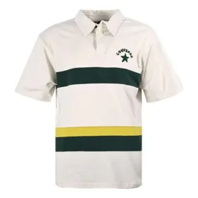 Polo tričko s barevným logem, asijské velikosti „White Dark Green“ Polo tričko s barevným logem, asijské velikosti „White Dark Green“