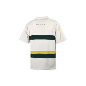 Polo tričko s barevným logem, asijské velikosti „White Dark Green“ Polo tričko s barevným logem, asijské velikosti „White Dark Green“