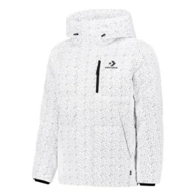 Péřová bundy AOP s péřovou výplní, asijské velikosti „White“ Péřová bundy AOP s péřovou výplní, asijské velikosti „White“
