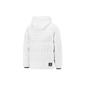 Péřová bundy AOP s péřovou výplní, asijské velikosti „White“ Péřová bundy AOP s péřovou výplní, asijské velikosti „White“