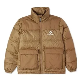 Péřová bundy Star Chevron s asijskými velikostmi „Brown“
