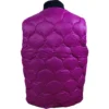 Péřová vesta Down Puffer Vest, asijské velikosti „Purple“
