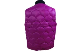 Péřová vesta Down Puffer Vest, asijské velikosti „Purple“