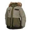 Prémiová módní polodlouhá bundy, asijské velikosti „Army Green“