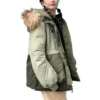 Prémiová módní polodlouhá bundy, asijské velikosti „Army Green“