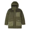 Prémiová péřová bundy Premium Mid, asijské velikosti „Cargo Khaki“