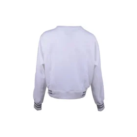 Prodyšný pulovr Stripe, bílý