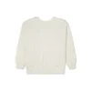 Prošívaná mikina s kulatým výstřihem Shapes, asijské velikosti „Beige“