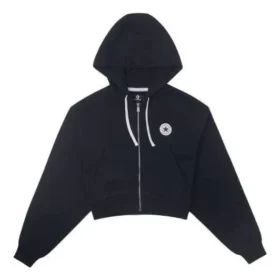 Retro mikina s kapucí a celopropínacím zipem, asijské velikosti „Black“ Retro mikina s kapucí a celopropínacím zipem, asijské velikosti „Black“