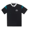 Retro polokošile, asijské velikosti „černá“