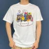 Retro tričko Asijské velikosti „Bílé“
