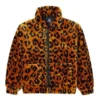 Retro volná bundy s leopardím potiskem, párový styl, asijské velikosti, „hnědá“