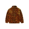 Retro volná bundy s leopardím potiskem, párový styl, asijské velikosti, „hnědá“