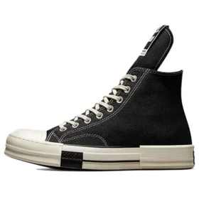 Rick Owens x DRKSHDW DRKSTAR Chuck 70 High „Black“