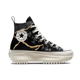 Run Star Hike High „Metallic Floral“