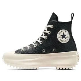 Run Star Hike Leather High Top „Sparkly Black“