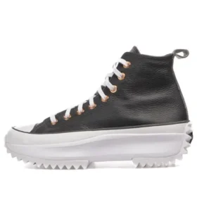 Run Star Hike Platform Metallic & Leather High Top „Black“