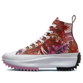 Run Star Hike Platform Tropical Florals High Tops „Mantra Orange“