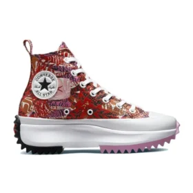 Run Star Hike Platform Tropical Florals High Tops „Mantra Orange“
