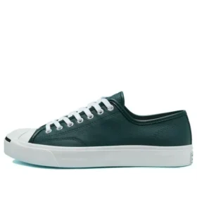 Sezónní barevná kožená obuv Jack Purcell „Green White“