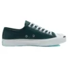 Sezónní barevná kožená obuv Jack Purcell „Green White“