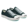 Sezónní barevná kožená obuv Jack Purcell „Green White“