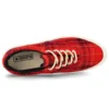 Skid Grip Low „Twisted Plaid – Haute Red“