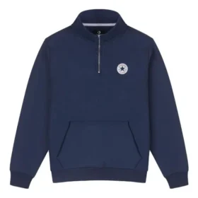 Svetr Chuck Taylor All Star Retro Quarter Zip s asijskými velikostmi „Navy“ Svetr Chuck Taylor All Star Retro Quarter Zip s asijskými velikostmi „Navy“
