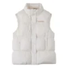 Syntetická vesta Super Puffer, asijské velikosti „Cream White“
