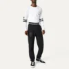 Tepláky Twisted Varsity s asijskými velikostmi „Černá“