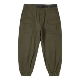 Tkané cargo kalhoty, asijské velikosti „Olive Green“