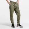 Tkané joggerky, asijské velikosti, „Military Green“
