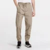 Tkané joggerové kalhoty – asijské velikosti „Khaki“
